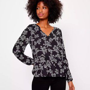 NWT LOFT Floral Peplum Blouse